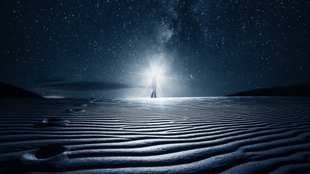 Desert Night Starry sky