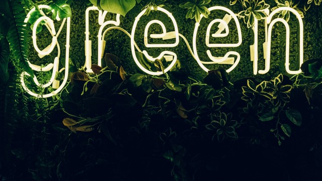 Green Neon sign