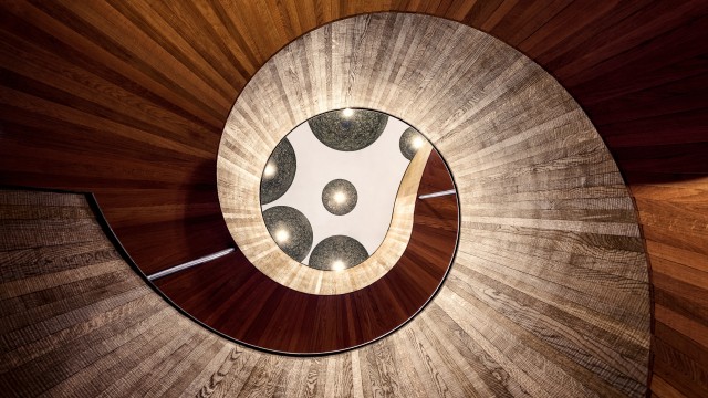 Spiral staircase Wooden stairs