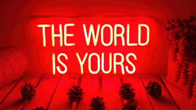 The World is Yours Neon sign