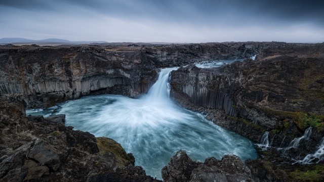 Aldeyjarfoss waterfall Iceland