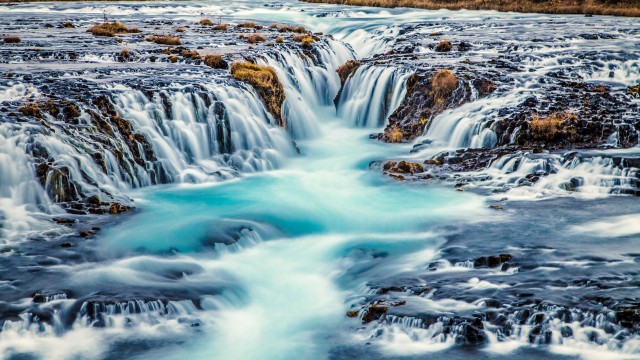 Bruarfoss Waterfall Iceland
