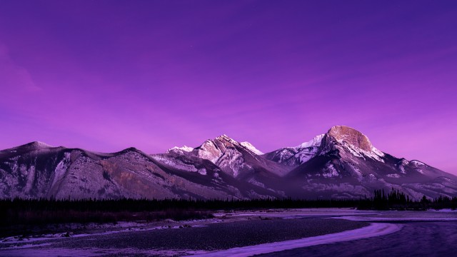 Jasper National Park Purple aesthetic