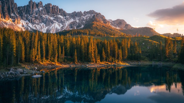 Karersee Lake Serene