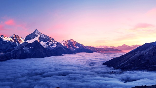 Mountain Peak Above clouds