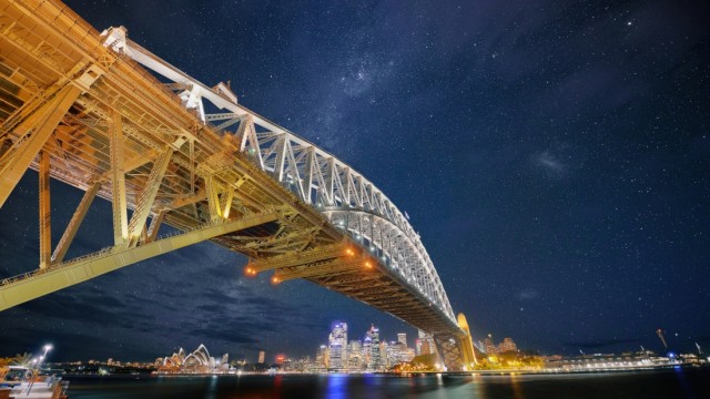 Sydney Harbour Bridge Milky Way