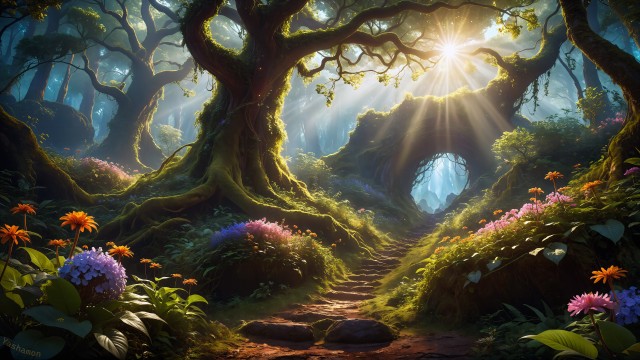Mystical Forest Path