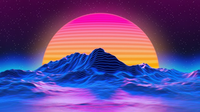Neon RetroWave art