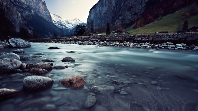 River Stream Mountains