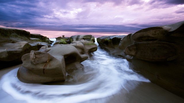 Rocky coast La Jolla