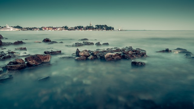 Rocky coast Long exposure