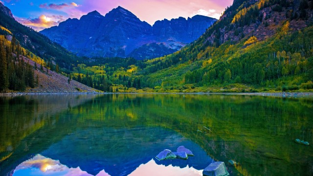 Rocky Mountains Lake