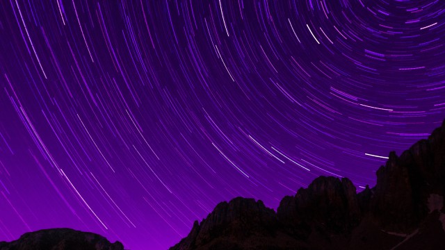 Star Trails Purple sky
