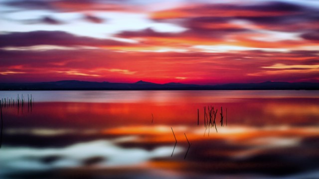 Sunset Lake Reflection