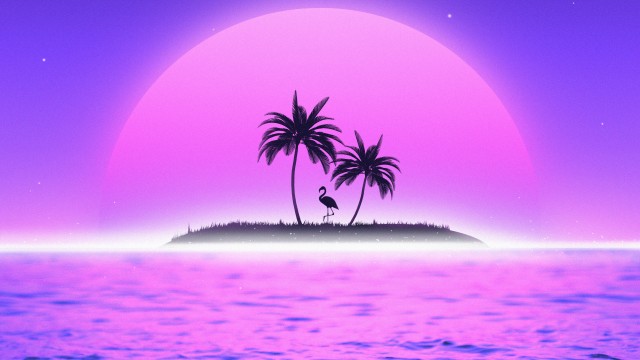 Sunset RetroWave art
