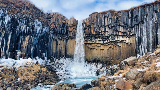 Svartifoss waterfall Svartifoss Trail