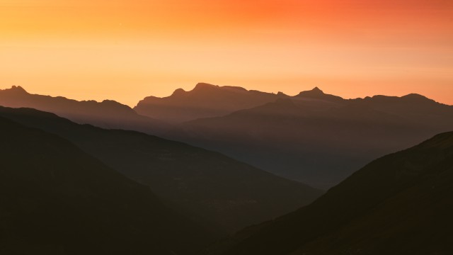 Swiss Alps Silhouette