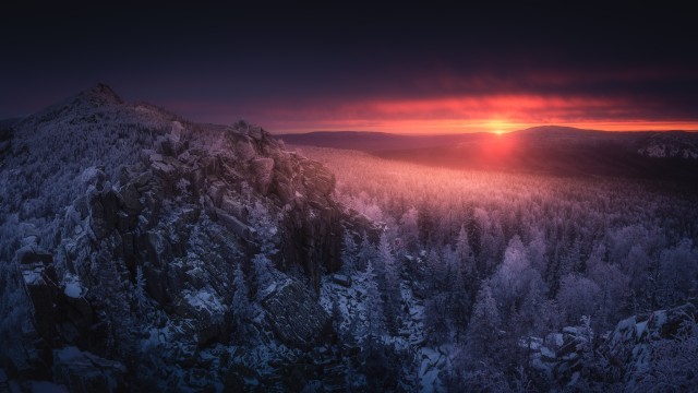 Ural Mountains Sunset