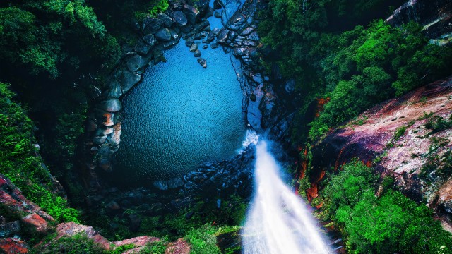 Waterfall Aerial view