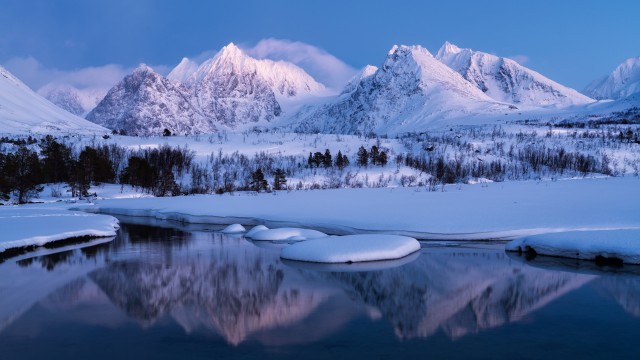 Winter Mountains Landscape