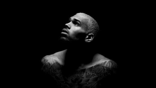 Chris Brown Black background