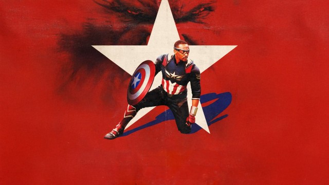 Captain America Brave New World Red background