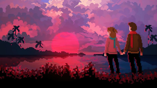 Love couple Pixel art