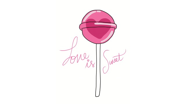 Love heart Lollipop