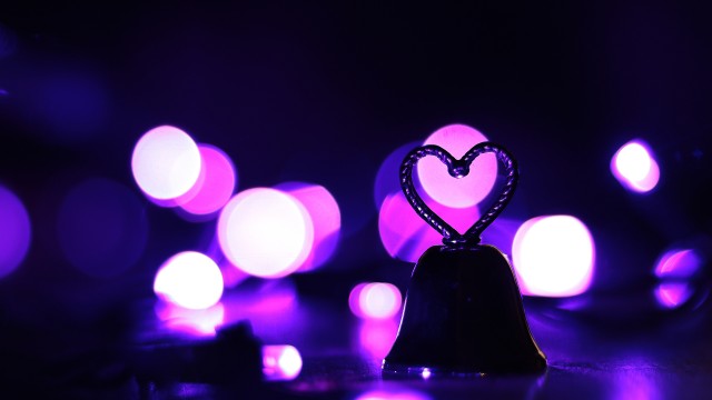 Love heart Purple aesthetic