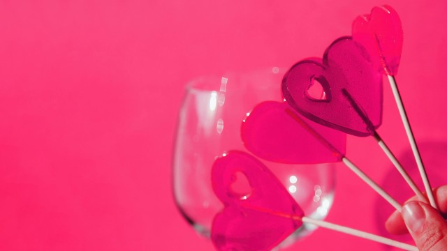Pink hearts Lollipop