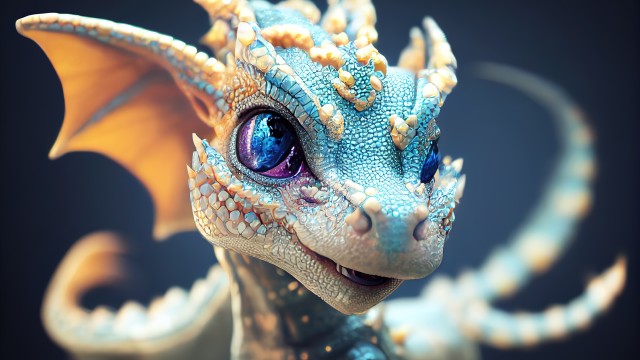 Cute dragon Midjourney