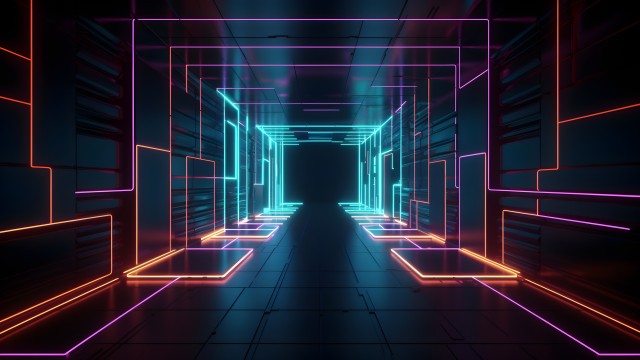 Dark room Neon Lights