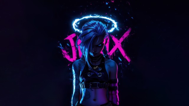 Jinx (Arcane) Neon art