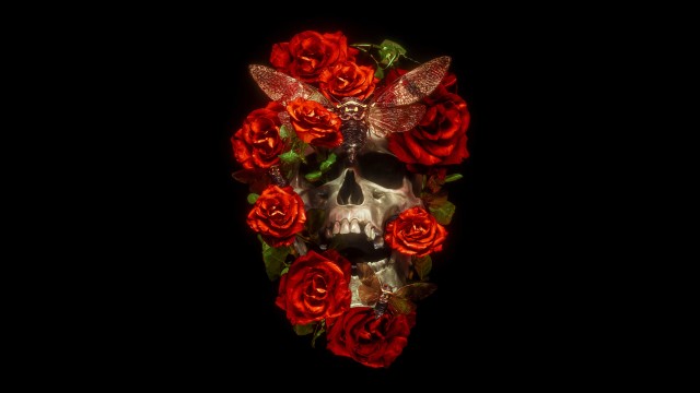 Skull Roses