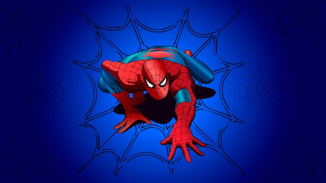 Spider-Man Blue background