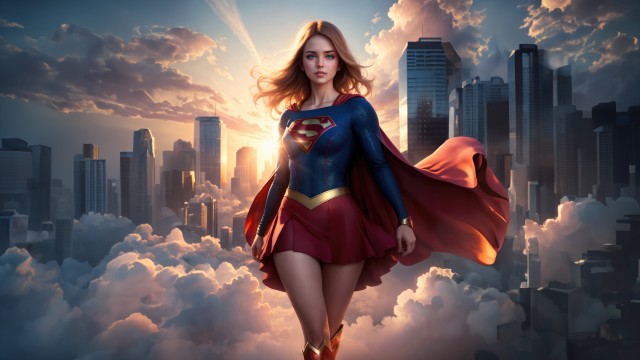 Supergirl AI generated art