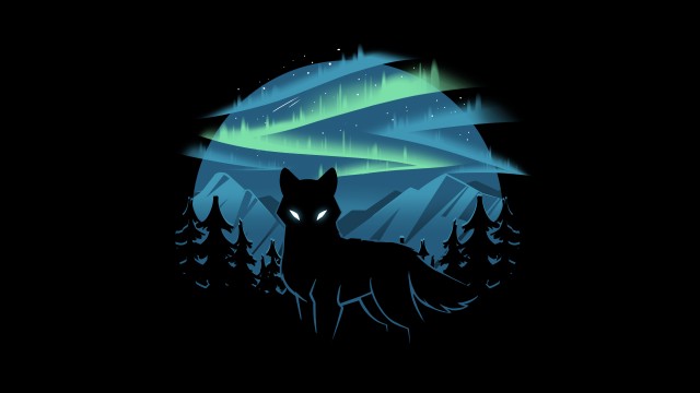 Wolf Aurora Borealis