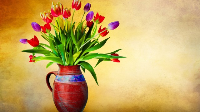 Flower vase Tulip flowers