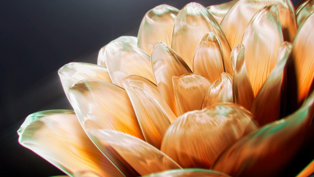 Golden Digital flower