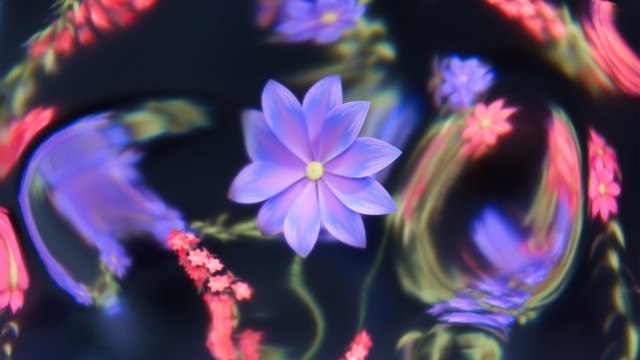 Luminous Floral Background