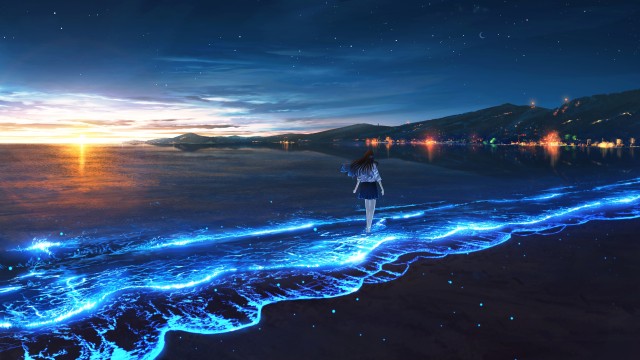 Bioluminescence Anime girl