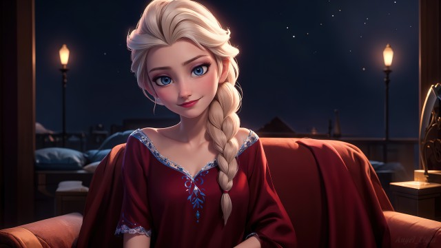 Elsa AI art