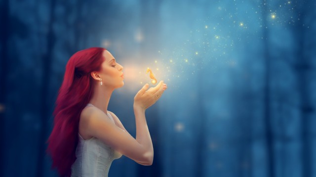 Fantasy girl Seahorse