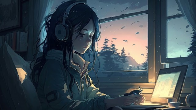Lofi girl Sad mood