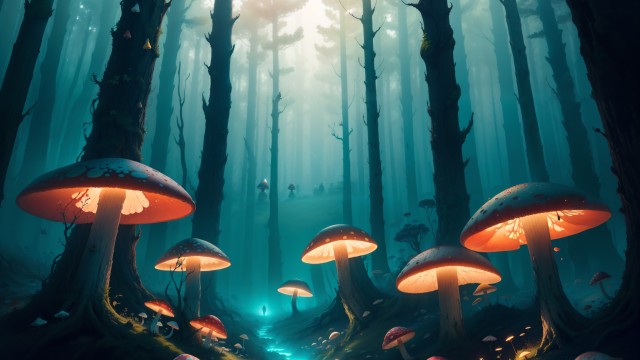 Mushroom forest Mystic