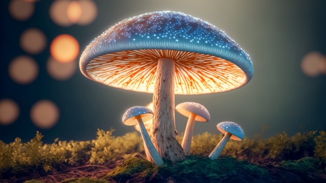 Mushroom forest Surreal