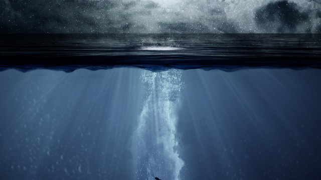 Underwater Crescent Moon