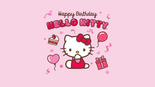 Happy Birthday Hello Kitty background
