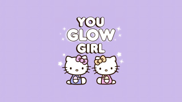You glow girl Cute hello kitties