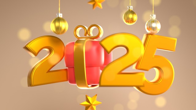 2025 New Year Typography